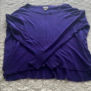 John + Jenn Vibrant Purple Knit Top